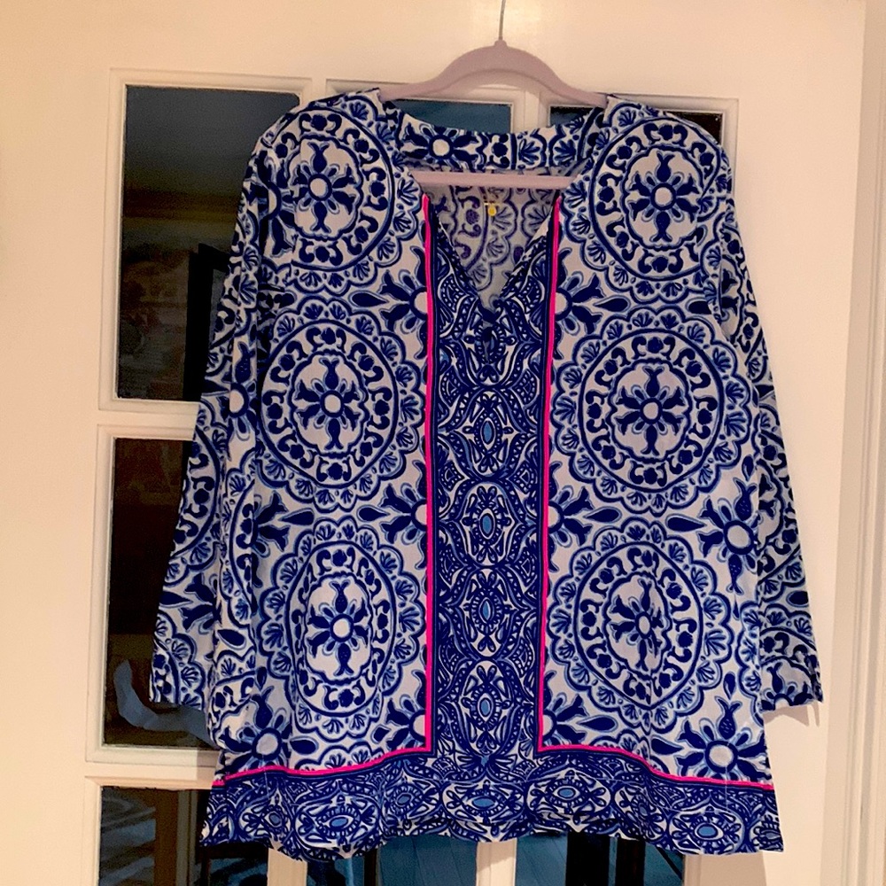 Lilly Pulitzer cotton top no stretch EUC